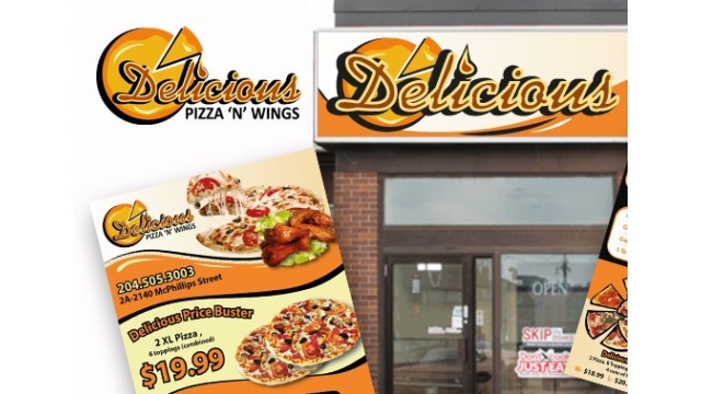 Delicious Pizza&amp;amp;amp;amp;#039;N&amp;amp;amp;amp;#039; Wings by MAYArt - Branding Smart