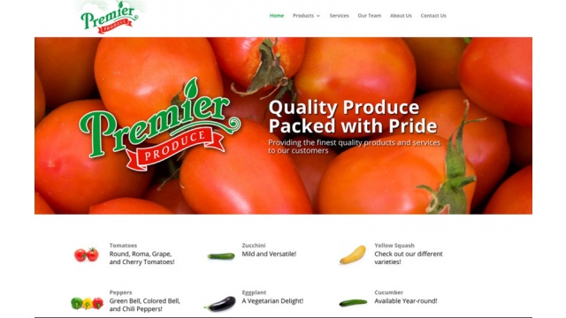 Premier Produce Website by TidalBrain