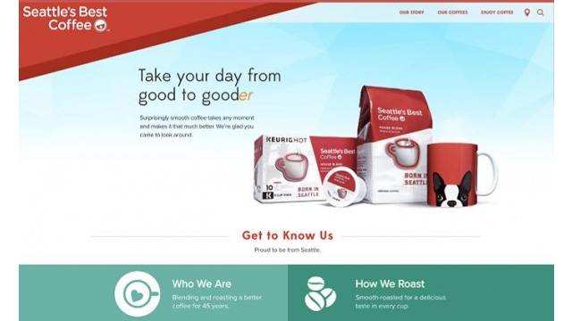 Seattle Coffee Website Design Campaign by TopSpot SEM