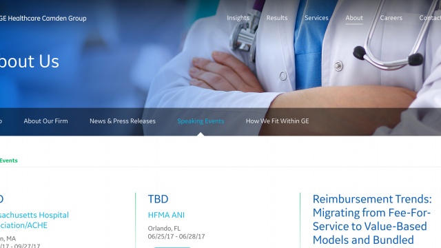 GE Healthcare Partners Website Redesign by SPINX Digital