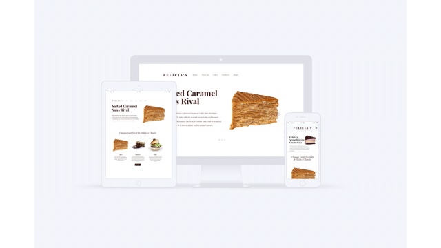 Felicias Pastry Shop Web Design by To-Combine