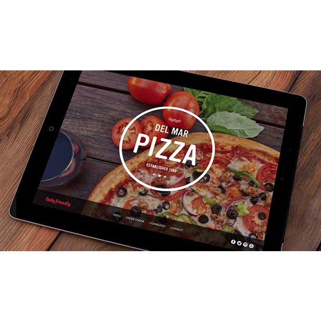 Del Mar Pizza Website Design by Type G