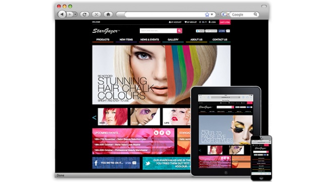 Stargazer Cosmetics Website Design Campaign by Verulam Web Design Limited