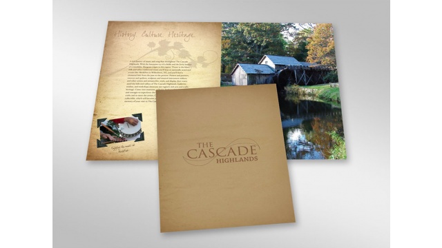 The Cascade Highlands Print and Design by Vintage Marketing