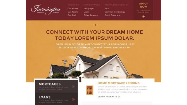 Farmington Financial Website Design by Webstasy LLC