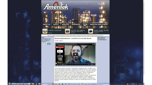 Ameritek Environmental Web Design Campaign by Wwweb Concepts