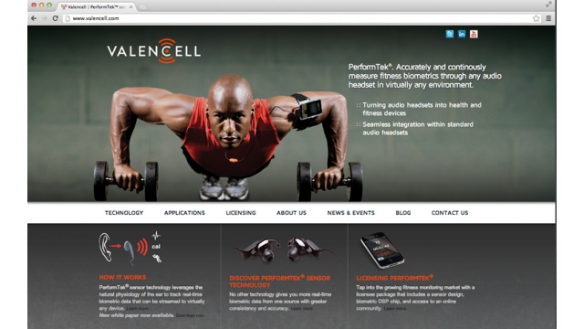 Valencell Web Design by Visionmark Communications