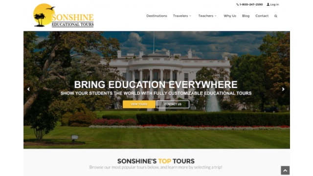 Sonshine Educational Tours Website Campaign by X3 Digital