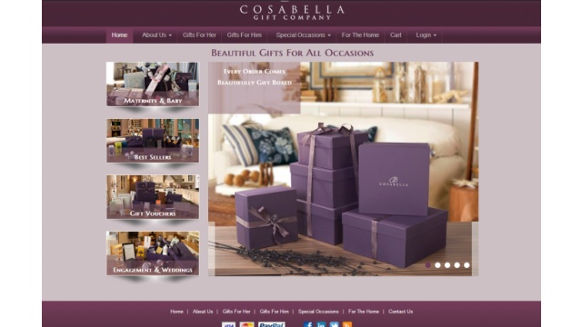 Cosabella Gift Company Website Design by Zeckro Web Solutions