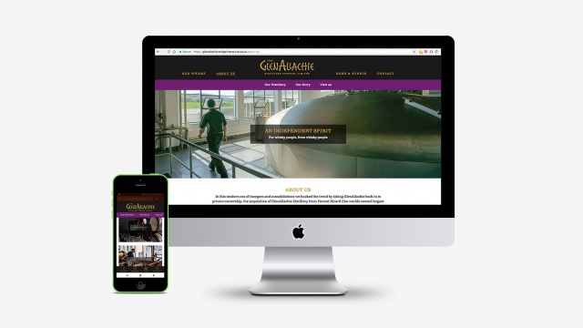 GlenAllachie Website Campaign by Wolffe