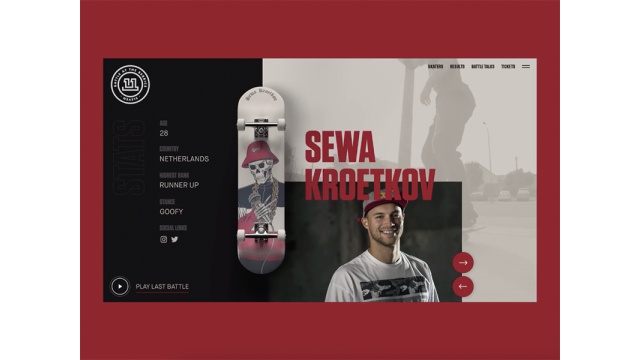 Skating Website Design by COLTFOX PRIVATE LIMITED