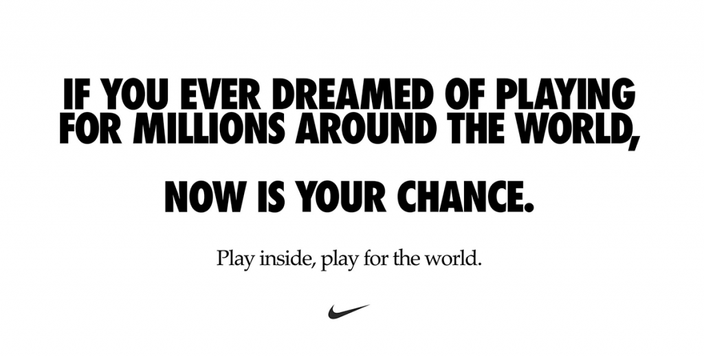 Nike- Now is your chance